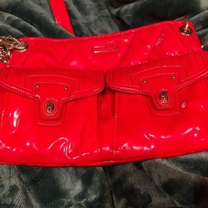 Coach shoulder bag in red gloss
